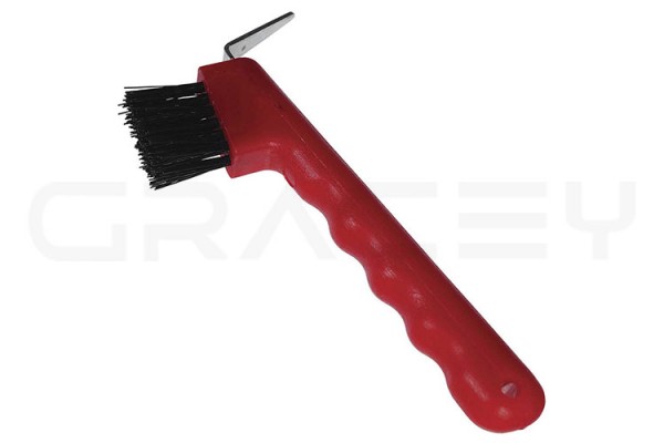 Hoof Brush Red